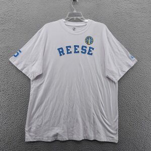 FISLL WNBA Chicago Sky Angel Reese No. 5 T Shirt White XXL Tee NEW